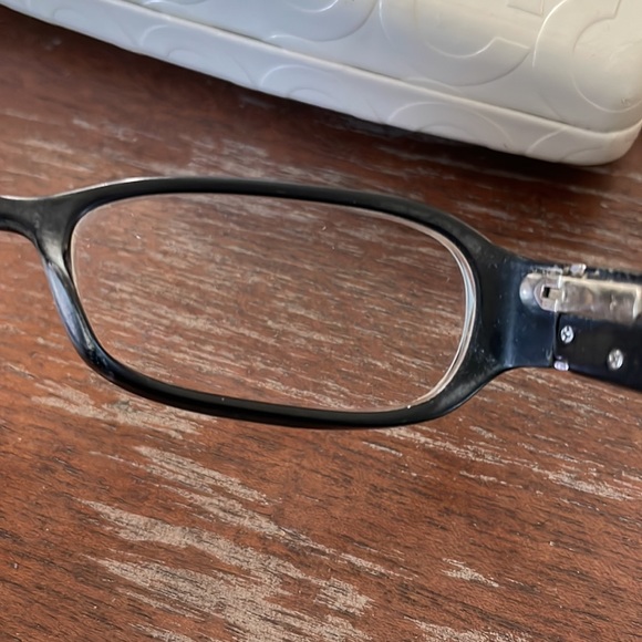 Coach Roberta black 843 eyeglasses with white hard logo sig c case - Picture 8 of 16